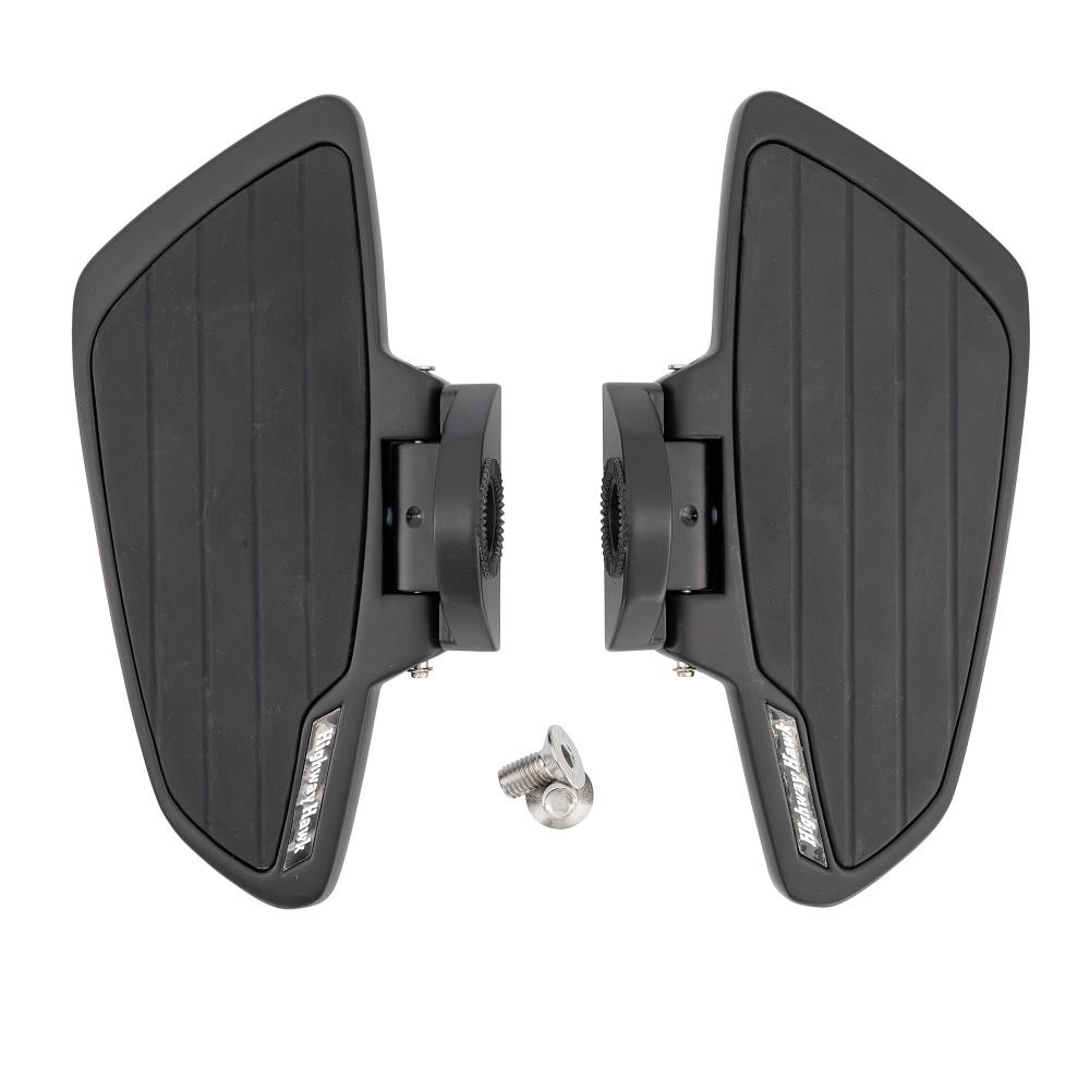 Highway Hawk Floorboard Set for passenger "Smooth" black Indian CHIEF Classic '14 > up,CHIEF Dark Horse '15 > up,CHIEF Vintage '14 > up,CHIEFTAIN '14 > up