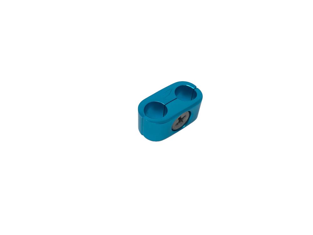 Highway Hawk clamps blue for cables, Bowden cables (10 pcs.)