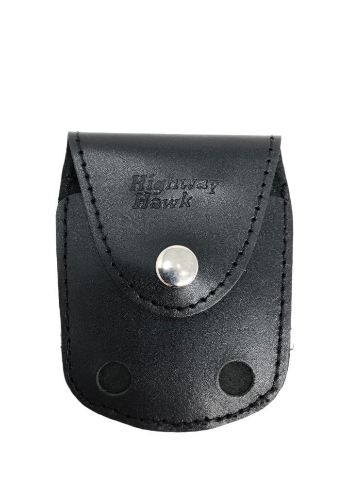 Highway Hawk lighter holder "Zippo" made of real leather in black