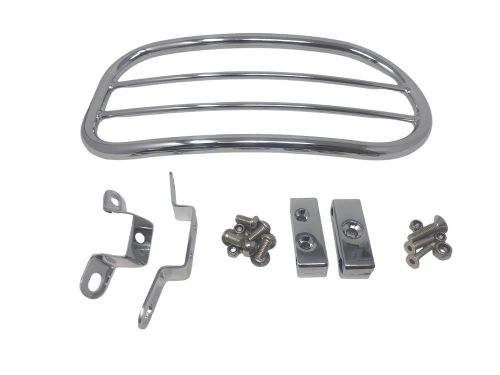Highway Hawk Solo Rack "Tubular" chrome - complete with mounting bracket for Yamaha Midnight star XV1900A/ XVS1300A/ XVS950A