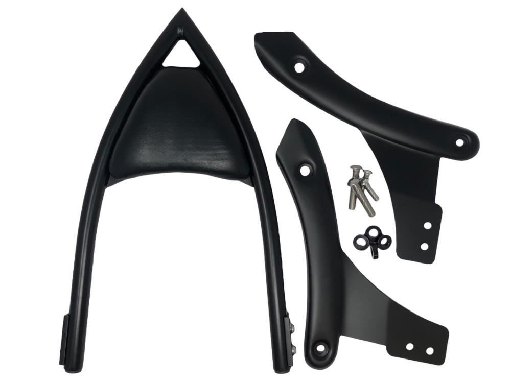 Highway Hawk Sissy Bar "Arch" for Kawasaki Vulcan S- average height from fender 400 mm high in black - complete with brackets