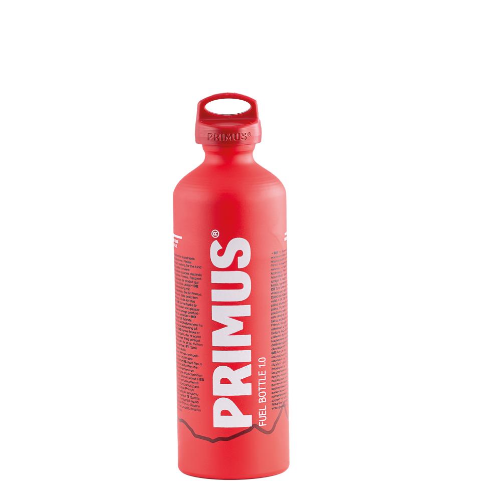 Bottiglia di carburante rossa da 1 litro - Diametro= 8cm - Adatta al portaborraccia HLH2-1010 (1 pezzo)