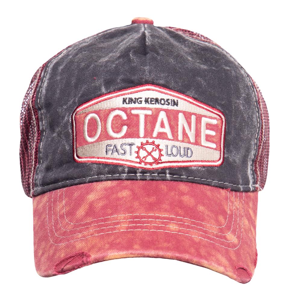 Gorra de hombre "Vintage Octane" - Roja y negra - Universal