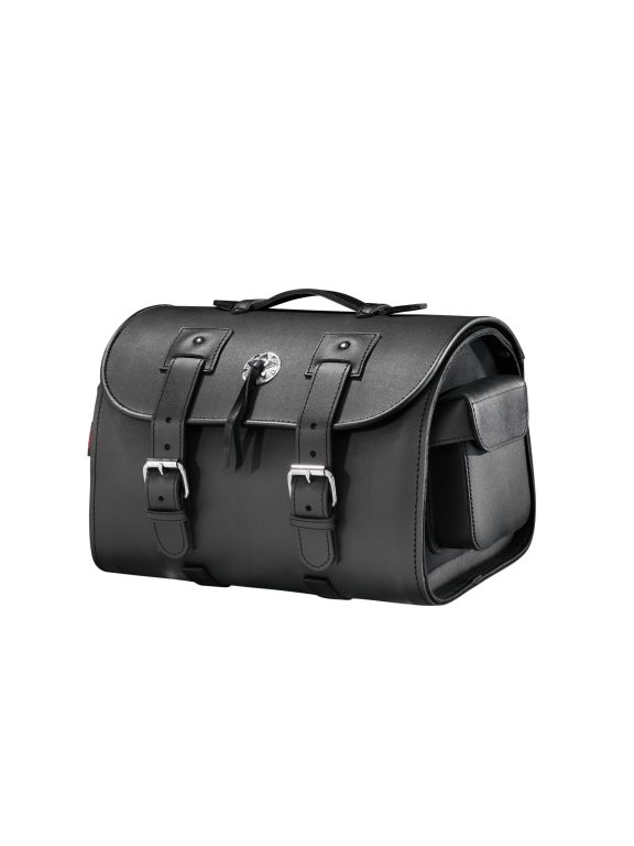 Highway Hawk Suitcase "Orlando" (1Stück) in black imitation leather H = 24cm L = 40cm D = 28cm
