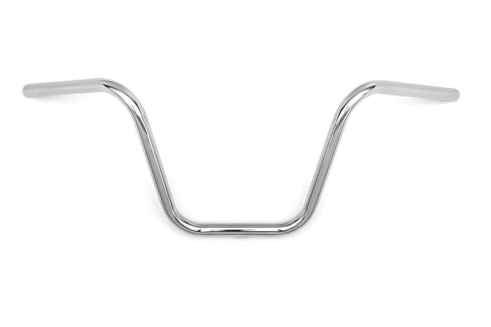 Highway Hawk Handlebar "Vegas 30"  820 mm wide 300 mm high for "1" (25,4 mm) clamping with 3 holes chrome TÜV