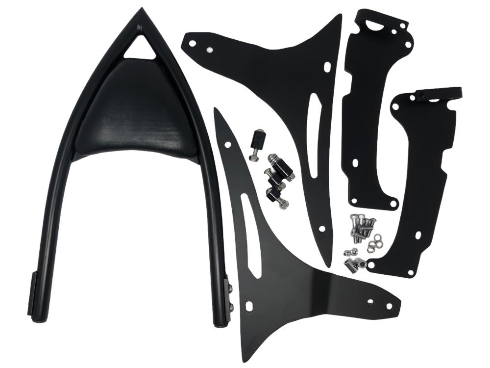 Highway Hawk Sissy Bar "Arch" for Honda VT 1300 CX Fury- average height from fender 400 mm high in black - complete with brackets