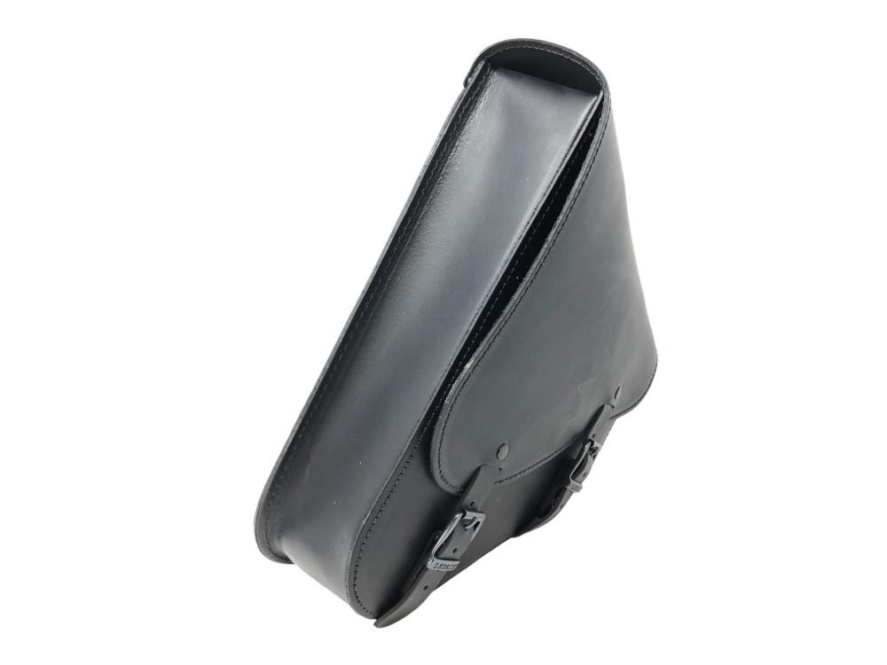 Ledrie swing bag "left" de cuero negro W=26xD=9.5xH=36/21cm 9 litros para modelos Harley Davidson Softail a partir de 2018