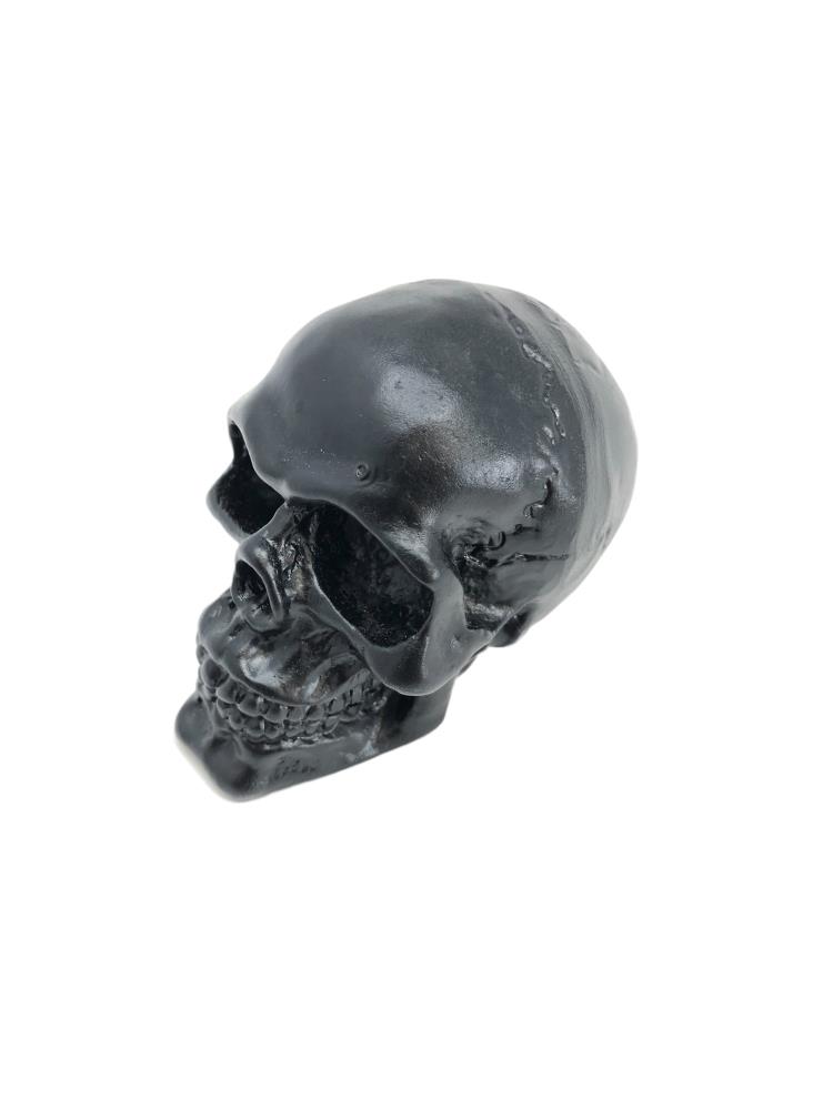 Ornamento per moto Highway Hawk/ figura "Skull" alto 5,5 cm in nero