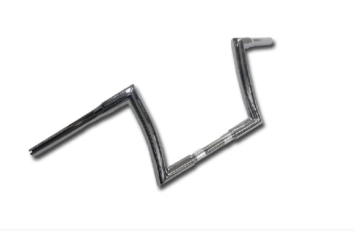 Highway Hawk Handlebar "Bad Ape" 800 mm wide 220 mm high for "1" (25,4 mm) clamping with 3 holes chrome TÜV