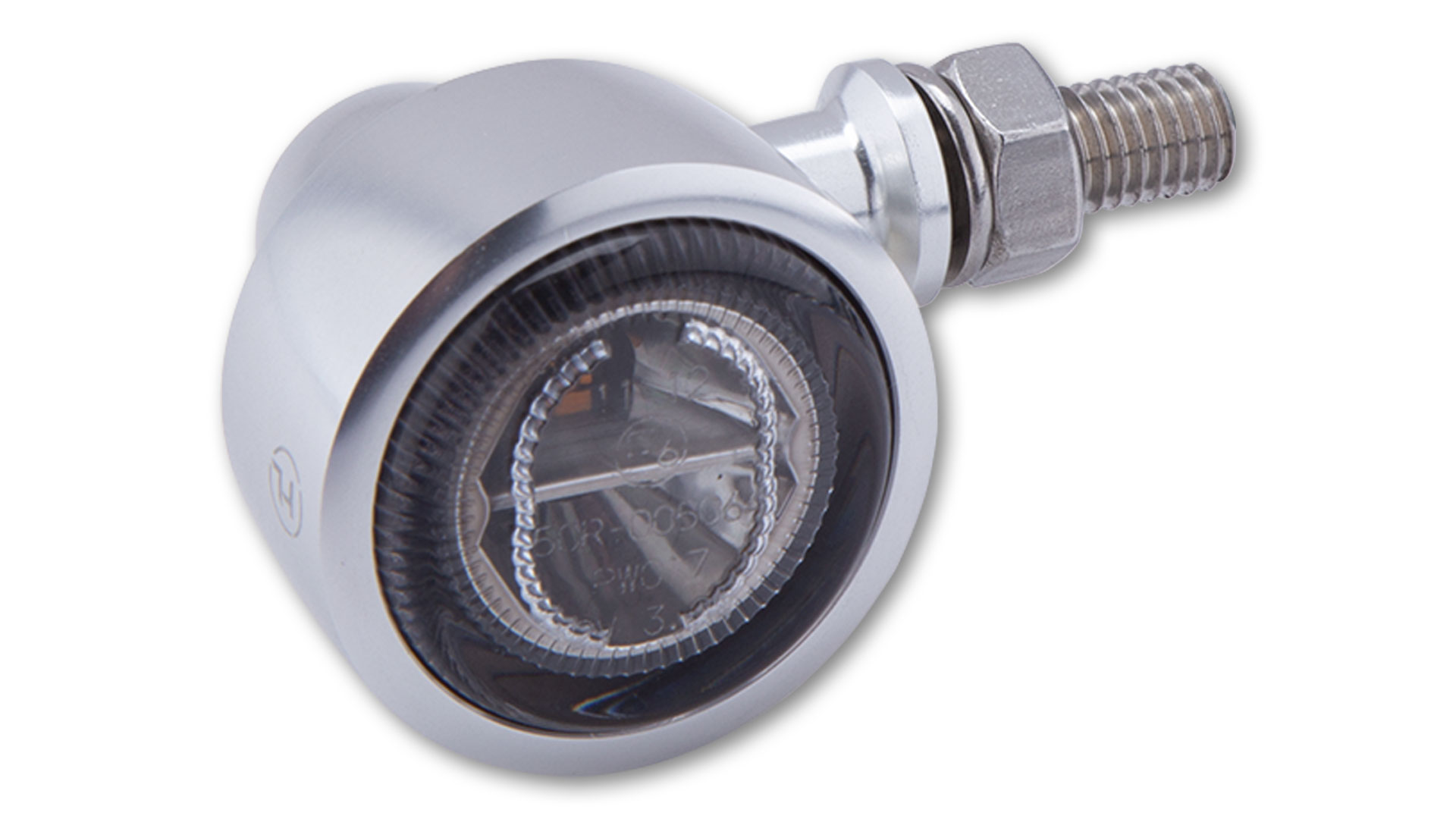 Luz trasera LED, luz de freno, intermitente CLASSIC-X1, intermitente de forma clásica con reflector tintado, disponible en plata y en negro anodizado satinado, homologado E, par.