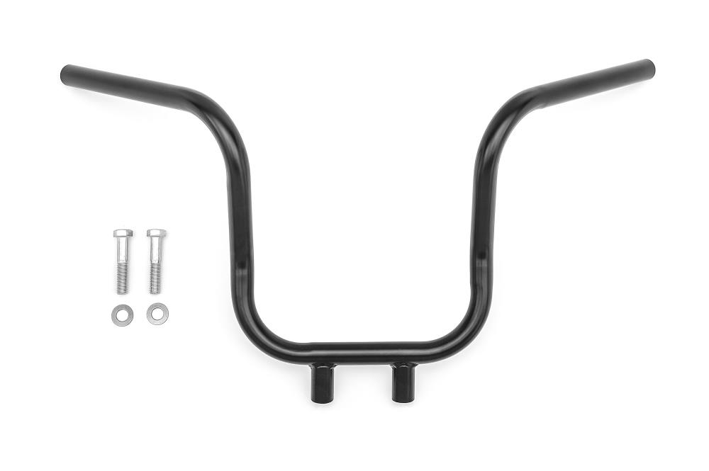 Highway Hawk Handlebar "Cube"  680 mm wide 295mm high for "1" (25,4 mm) clamping with 3 holes black dull TÜV