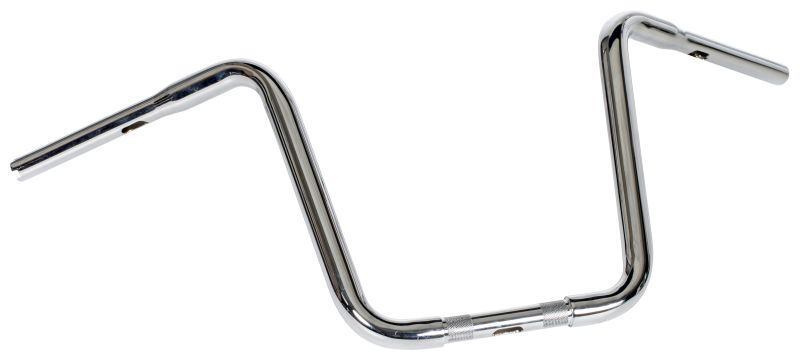 Highway Hawk Handlebar "Narrow" 860 mm wide 350 mm high for "1" (25,4 mm) clamping with 3 holes chrome TÜV