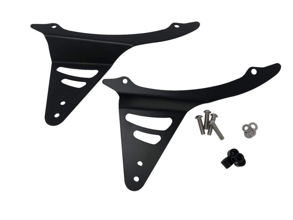 Highway Hawk Sissy Bar brackets in black suitable for Kawasaki VN 900 Custom - VN 900 Classic 524-1039B/2039B/3039B/4039B/6039B