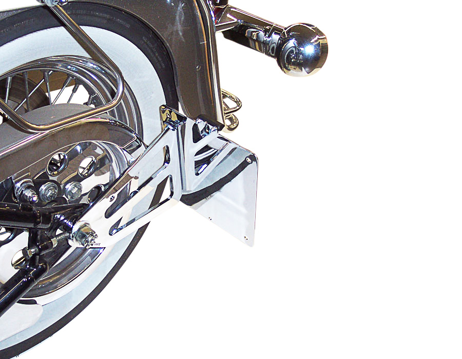 Side mount license plate holder for Harley Davidson Softail till 2007 TÜV