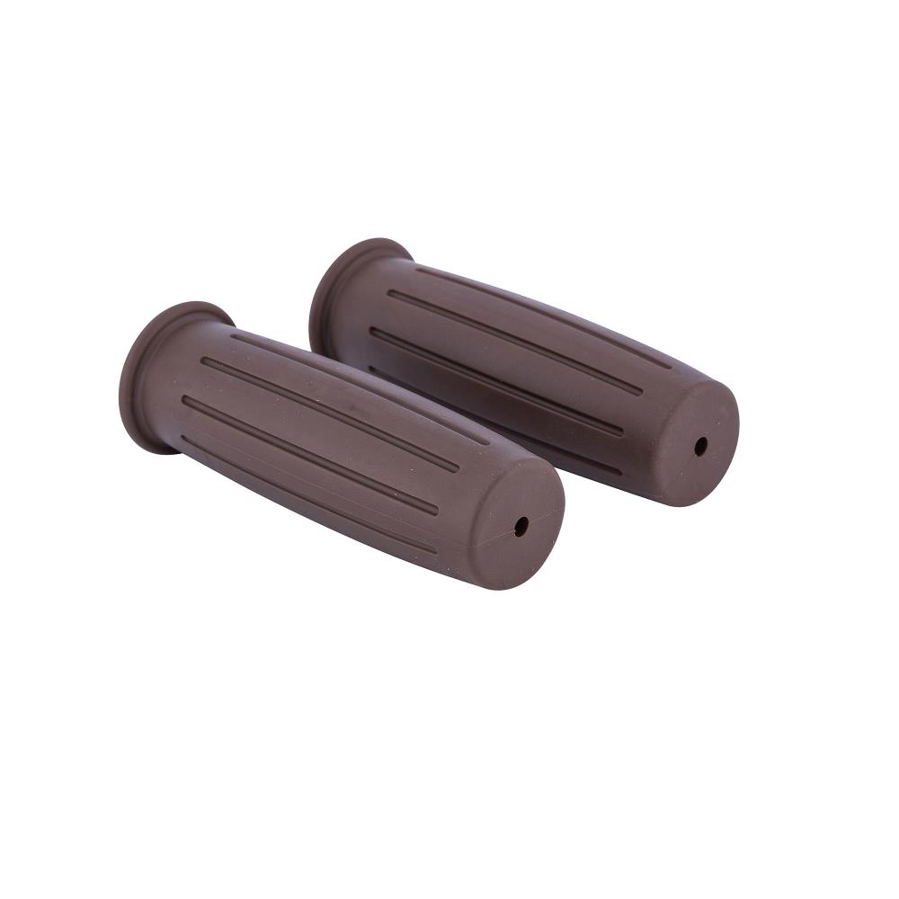 Highway Hawk Handgrips "Vintage Brown" for 7/8" (22 mm) handlebars without throttle assembly - without removable end-caps