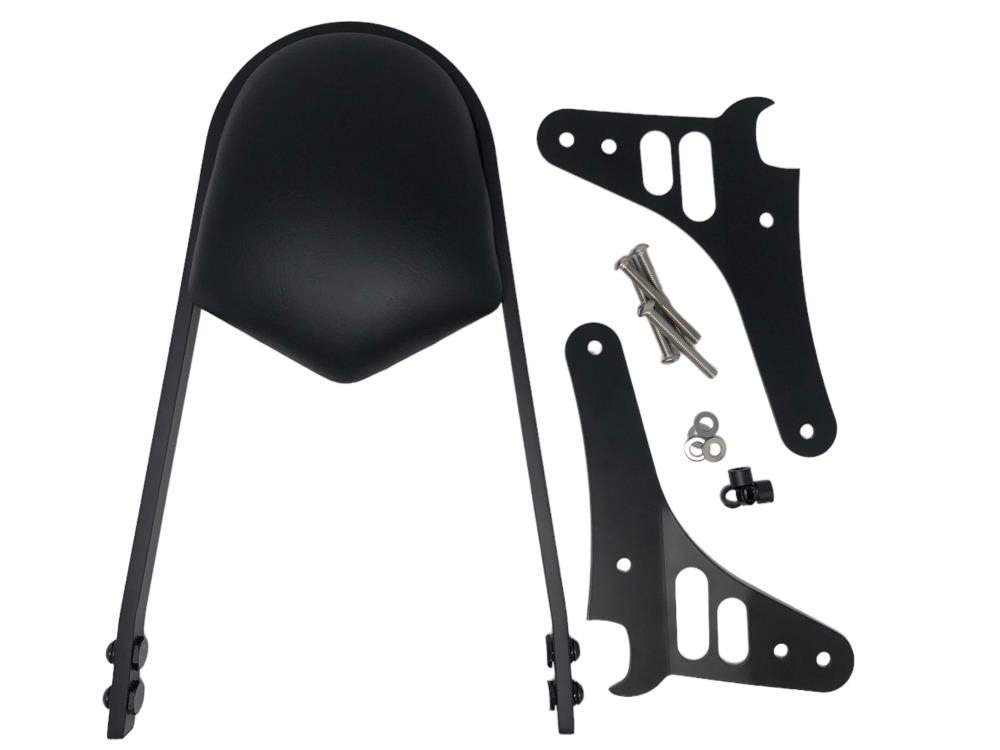 Highway Hawk Sissy Bar "Wide" for Yamaha XV950 Bolt XV950R Racer- average height from fender 400 mm high in black - complete with brackets