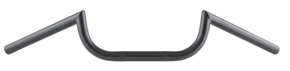 Guidon Highway Hawk "ACE" 710 mm de large 120 mm de haut pour "1" (25,4 mm) de serrage noir mat