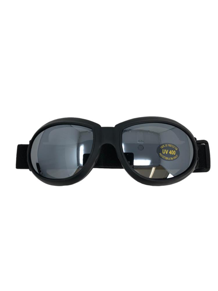 Highway Hawk Motorcycle glasses/ sunglasses "with black glass and including bag"