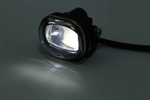 Luz antiniebla HIGHSIDER "LED-MICRO" rectangular - negra - homologada E. (1 pieza)