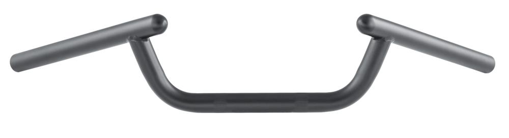 Manillar Highway Hawk "Jack" 650 mm de ancho 120 mm de alto para abrazadera "1" (25,4 mm) negro mate