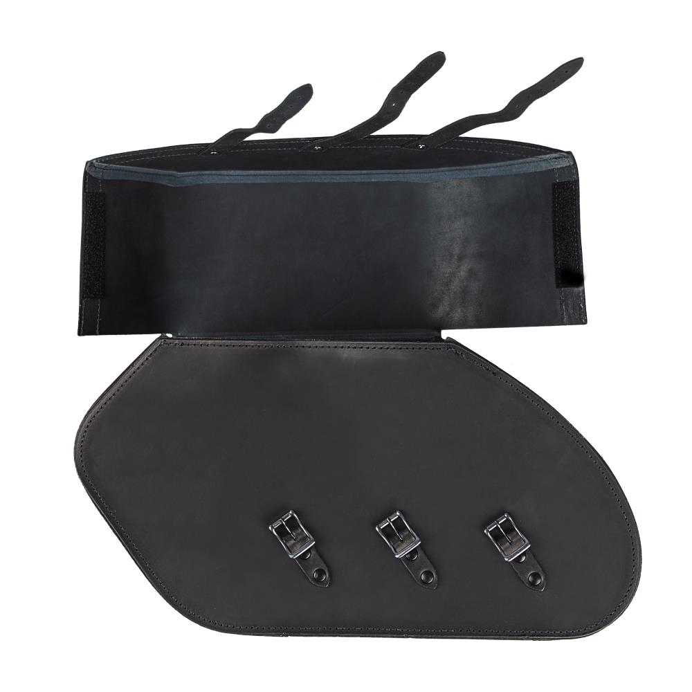 Ledrie saddlebags "Rigid" leather black with buckles W = 51cm D= 17cm H= 26,5cm 20 liters (1 Set)