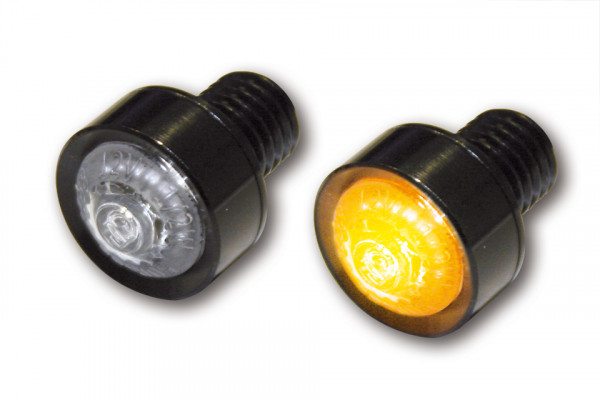  HIGHSIDER LED turn signal "MONO" clear glass, Ø 18 mm - E-tested (1 set)