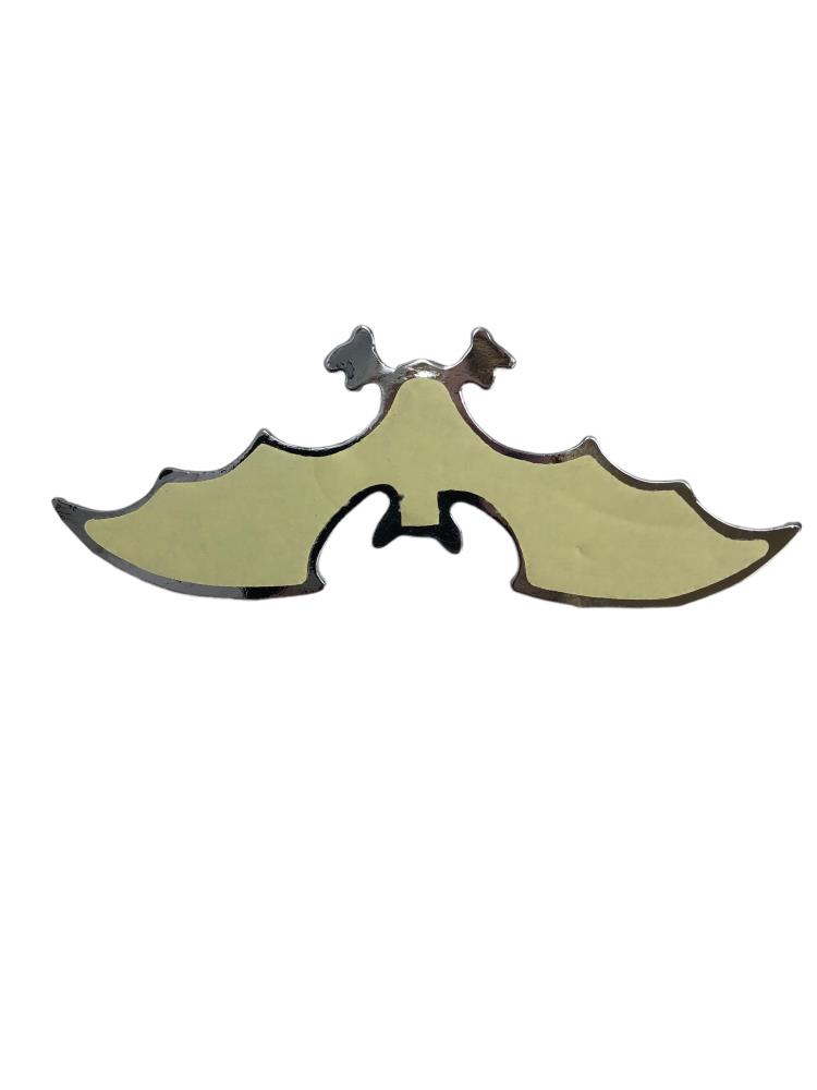 Highway Hawk Emblem "Bat" in chrome 12,5 cm for gluing emblem