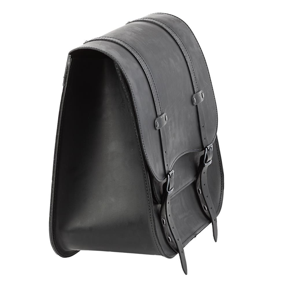 Ledrie saddlebags 1 piece leather black with buckles W = 42cm D= 20cm H= 42cm 30 liters (1 piece)