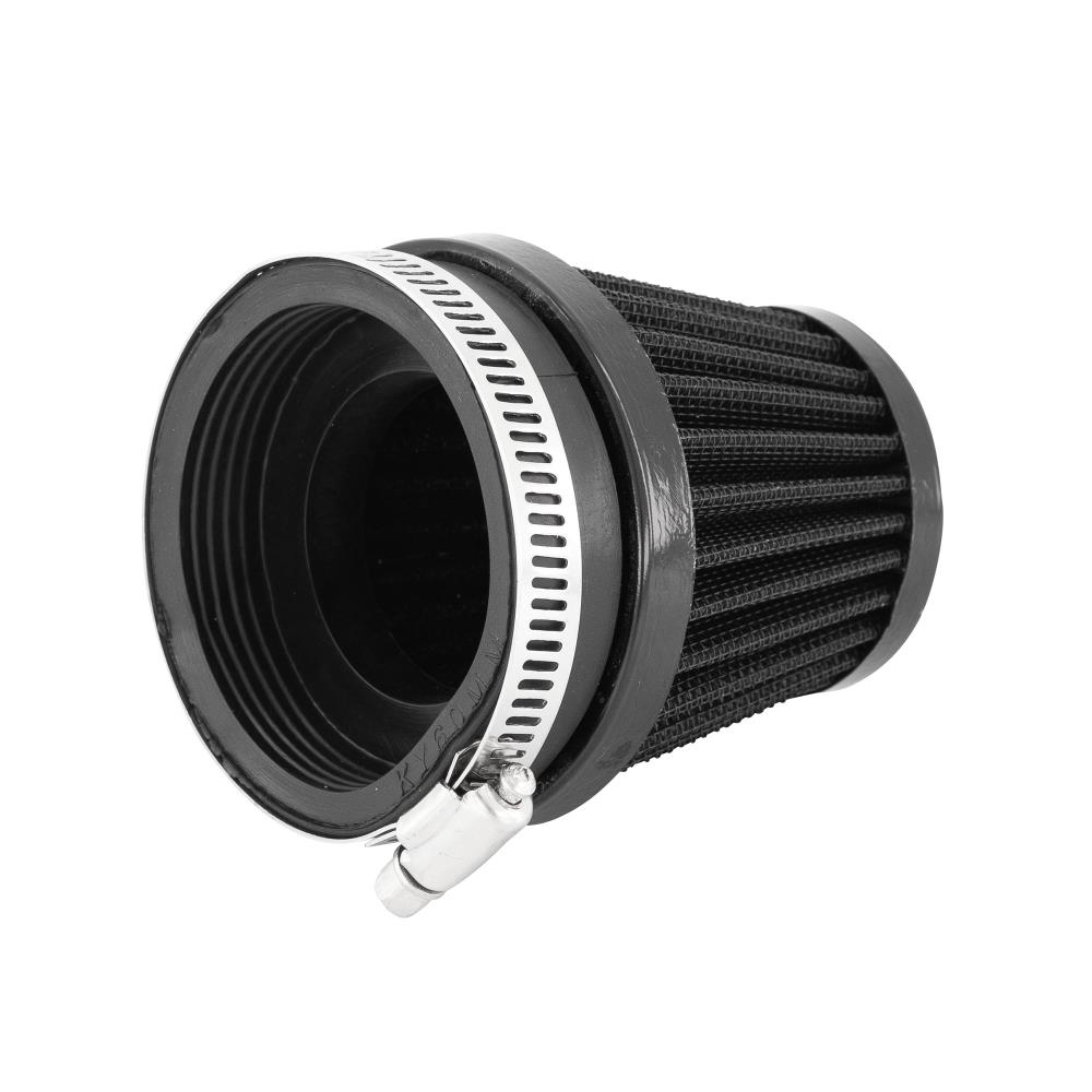 Highway Hawk Air filter with black-plated end cap 60mm diameter