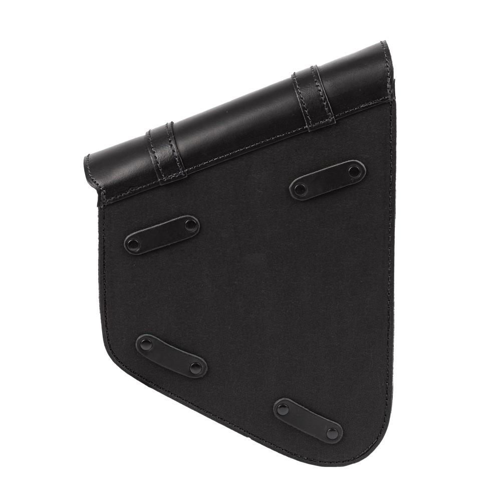 Ledrie swingarm bag "left" leather black W=26xD=10xH=35/15cm 6,5 liters for Harley Davidson Softail models from 2018 - UP
