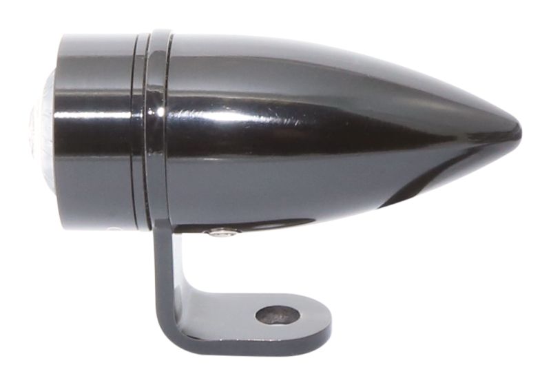 Highway Hawk Taillight (1 piece) "MONO BULLET SHORT" in black with E-mark