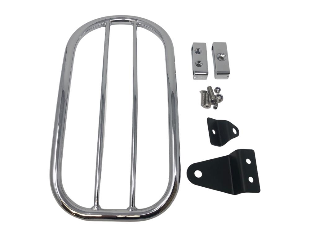 Highway Hawk Solo rack "Tubular" chrome - complete with brackets for Kawasaki Vulcan S '14 > up