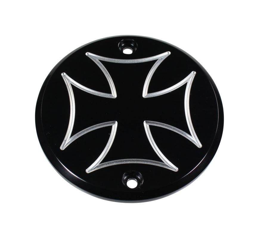 Highway Hawk engine cover "Cross black" for Victory right (1 piece)