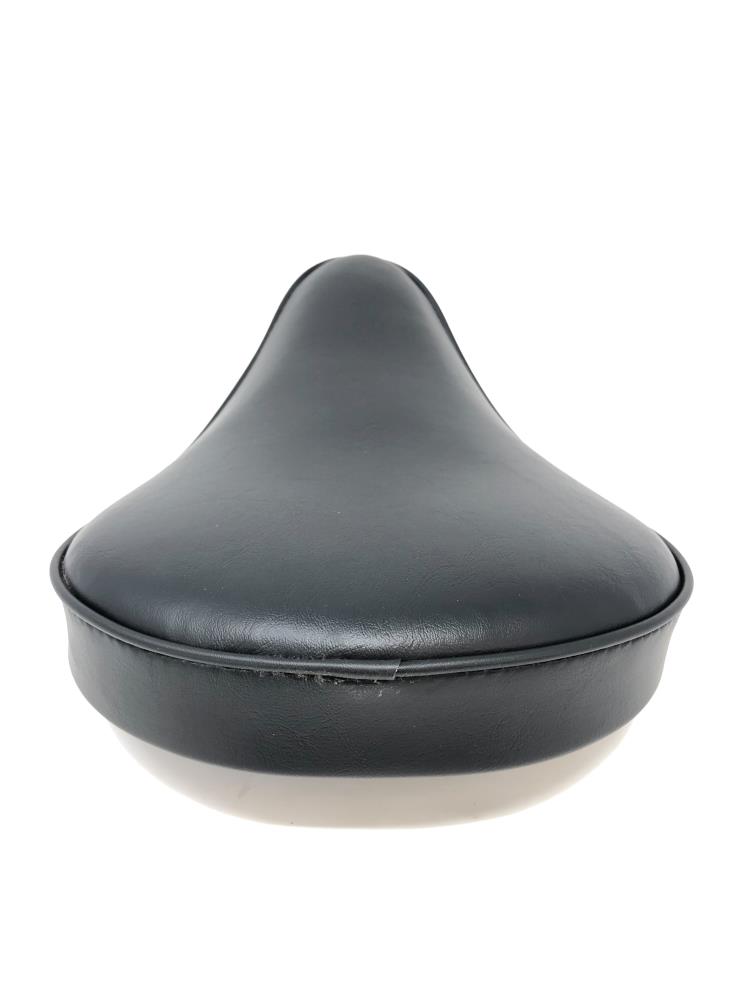 Highway Hawk Motorcycle Solo Seat Universal "Bobber Style" Faux Leather in Black / Longueur 320 mm Largeur 250 mm