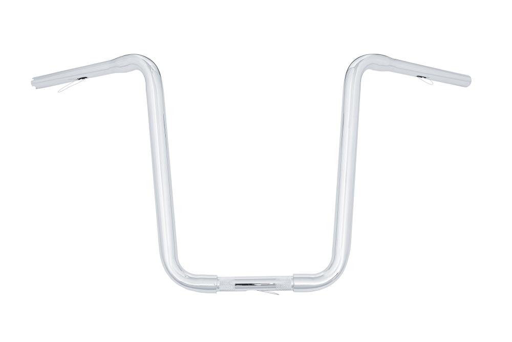 Highway Hawk handlebar "Narrow" 860 mm wide 430 mm high for "1" (25.4 mm) clamping with 3 hole chrome TÜV