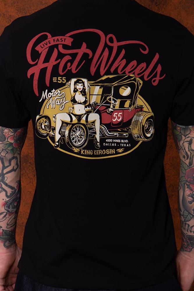 KING KEROSIN T-Shirt mit Front Print Hot Wheels