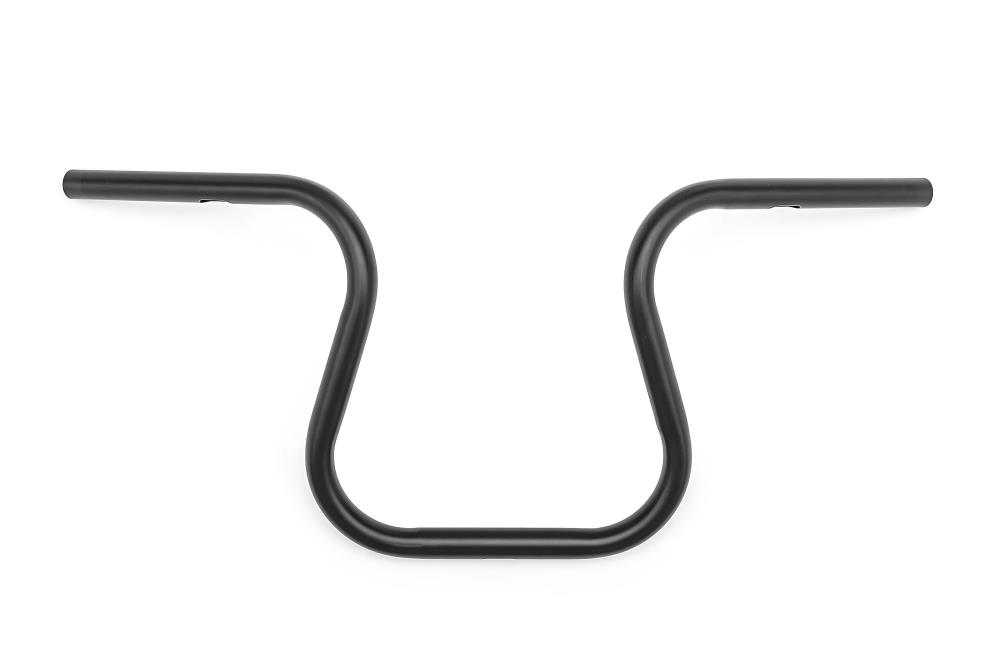 Highway Hawk Handlebar "Anfora 30" 740 mm wide 300 mm high for "1" (25,4 mm) clamping with 3 holes black dull TÜV