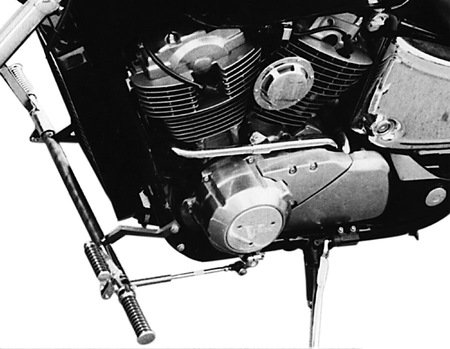 Système de repose-pieds 12 cm avancé pour Honda VT 1100 C Shadow largeur de cadre 29 cm TÜV