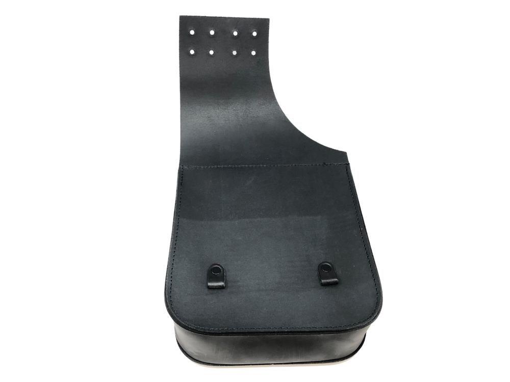 Ledrie saddle bag "Throw over" leather black with buckles W = 25cm D= 10cm H= 28cm 6.5 liters (1 set)