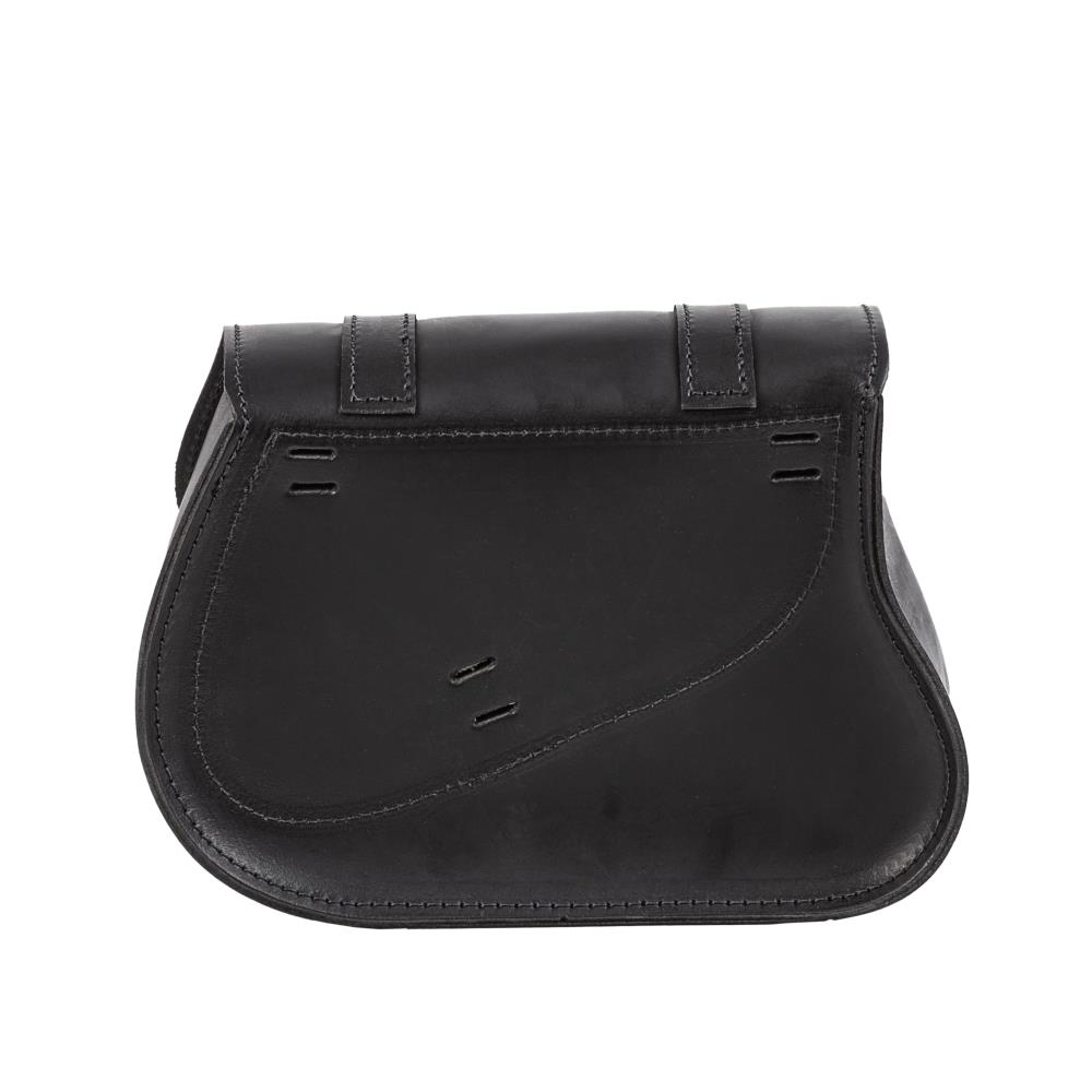 Ledrie swingarm bag leather black W=27xD=10xH=20cm 5 liters for Harley Davidson V-Rod Modelle (1 piece)