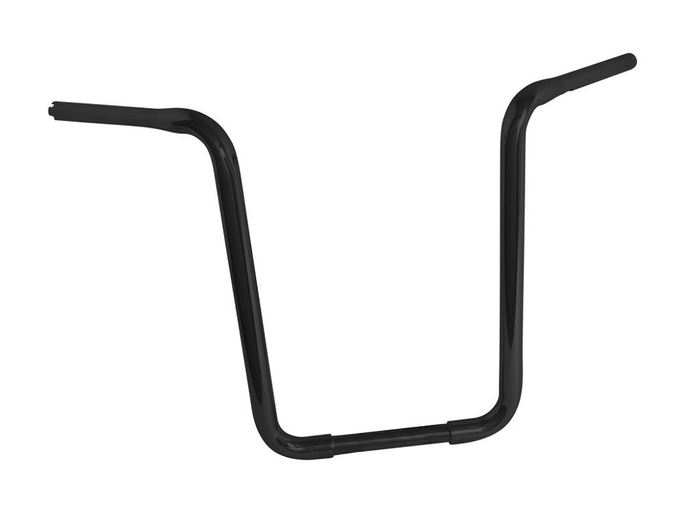 Highway Hawk Handlebar "Fat Apehanger" 880 mm wide 430 mm high for "1" (25,4 mm) clamping with 3 holes dull black TÜV