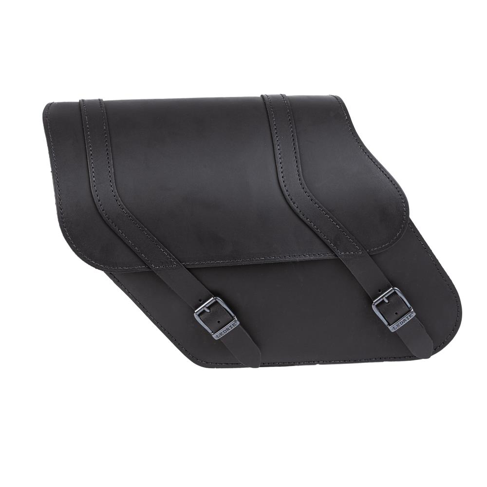 Ledrie saddlebags "left-side" 1 piece leather black with buckles W = 35cm D= 12cm H= 30cm 11 liters (1 piece)