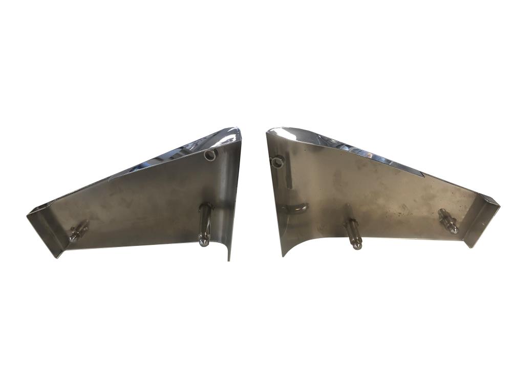 Highway Hawk Side Covers 1 Set left and right steel chrome for Honda VT 600 Shadow