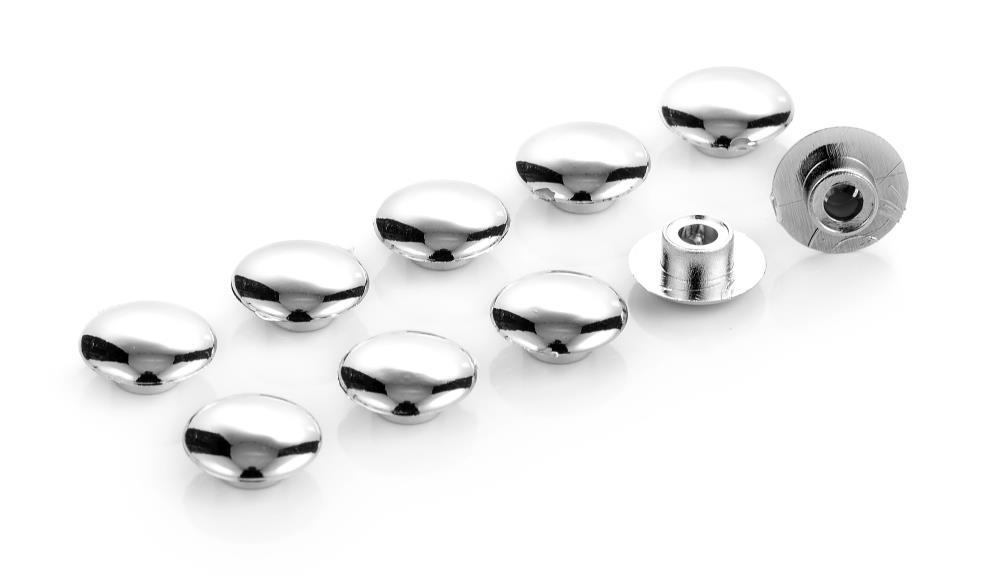 Highway Hawk Cover caps chrome for allen head bolts M10 DIN 912 - 10 pieces