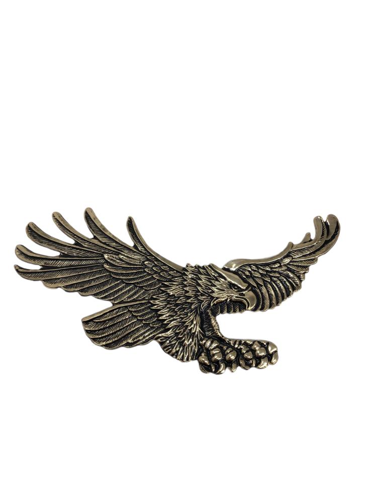 Highway Hawk emblema "Eagle" en oro 15cm de ancho para pegar