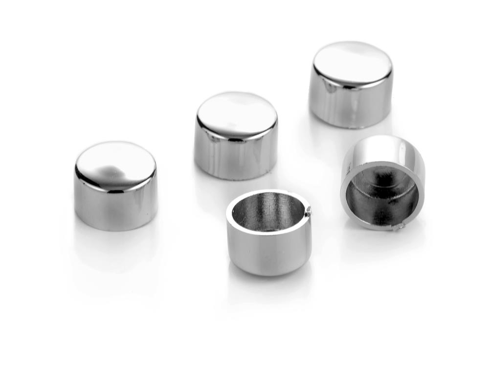 Highway Hawk Cover caps chrome for allen head bolts head M8 DIN 912 - 5 pieces