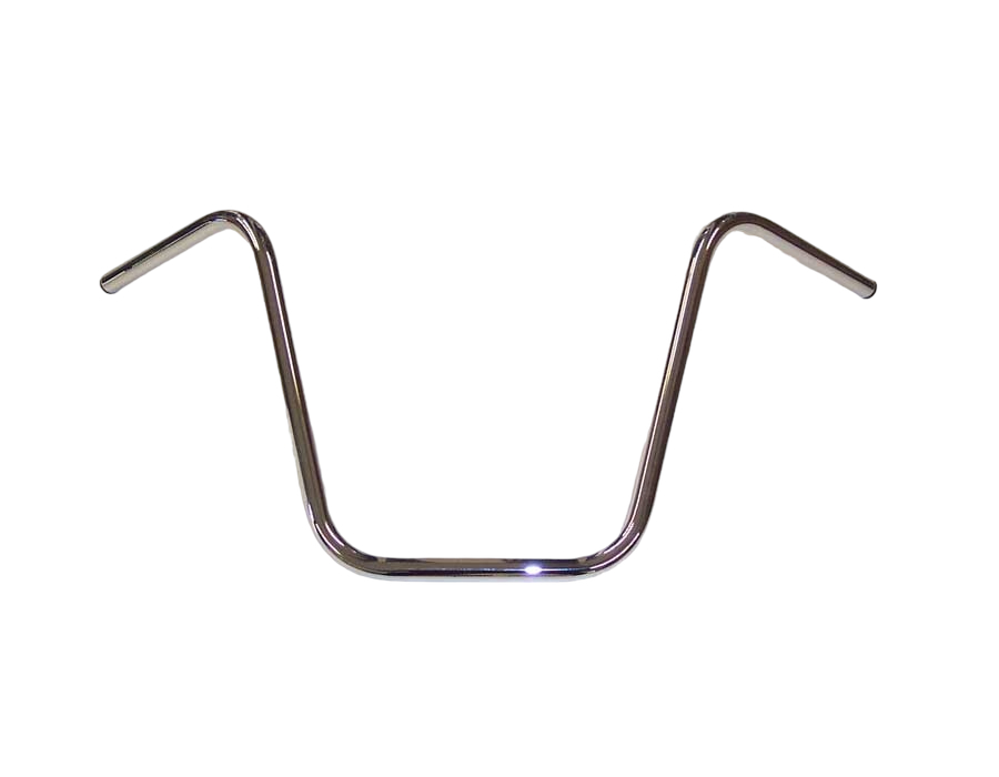 Highway Hawk Handlebar "Apehanger" 900 mm wide 410 mm high for "1" (25,4 mm) clamping with 3 holes chrome TÜV