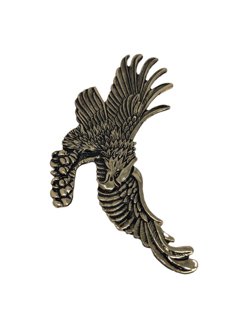 Highway Hawk emblema "Eagle" en oro 15cm de ancho para pegar
