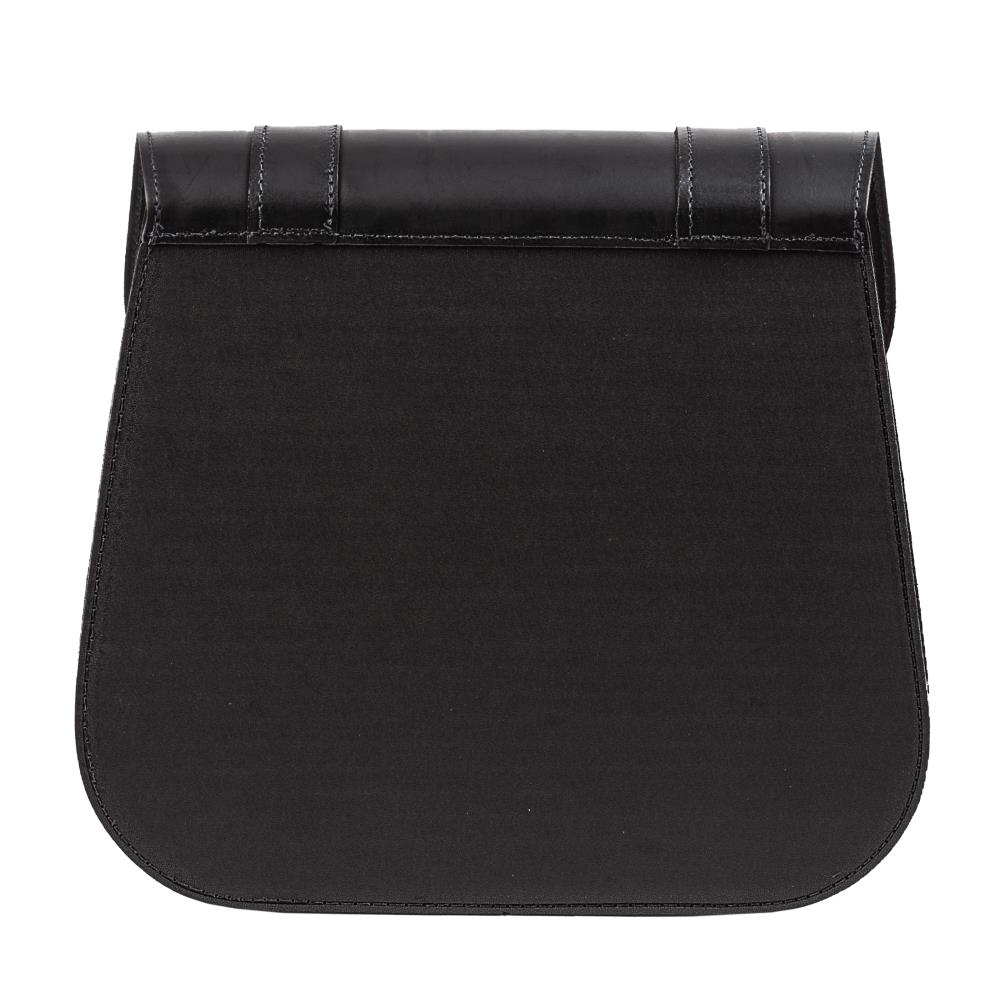 Ledrie bolsa de sillín 1 pieza de cuero negro con hebillas W = 39cm D= 13cm H= 35cm 18 litros (1 pieza)