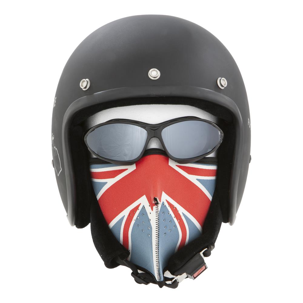 Maschera motociclista Highway Hawk "English Style"Maschera motociclista "English Style"Maschera da moto moderna ed elegante nel design "English Style"Con la maschera proteggi il tuo viso in modo ottimale durante la guida.Materi